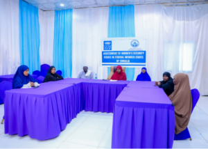 Women and community representatives take part in a focus group discussion, sharing local perspectives on safety, protection, reporting pathways, and barriers faced by women and girls.